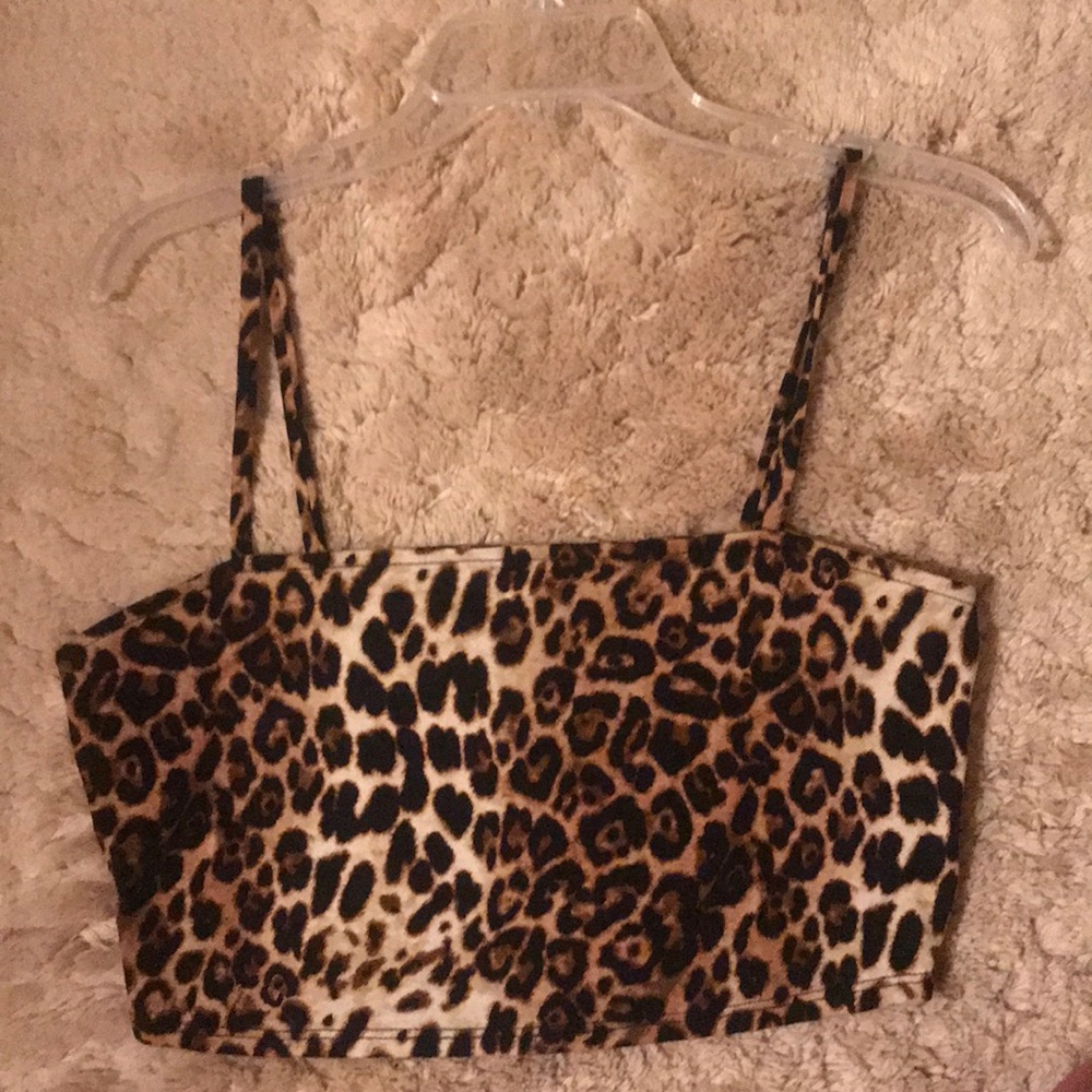 Forever 21 Leopard Crop Top